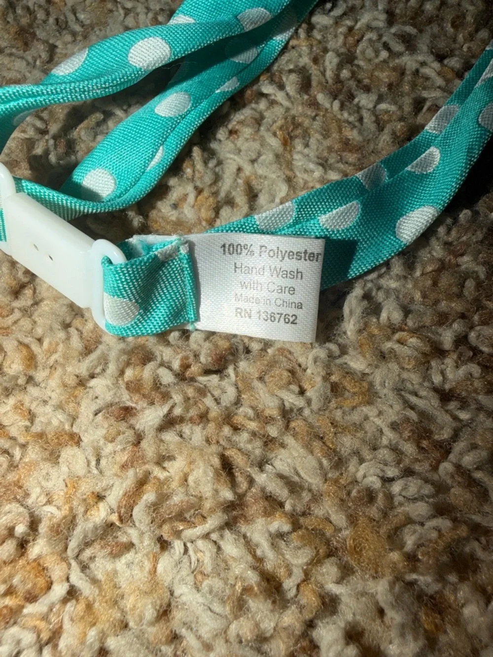 teal polka dot bow tie